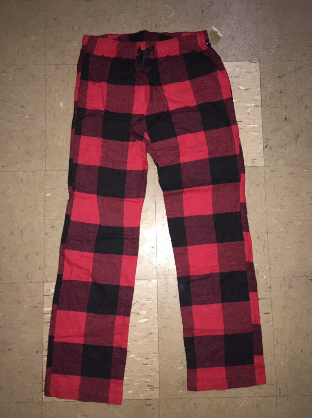 Old Navy Red and Black Plaid Pants